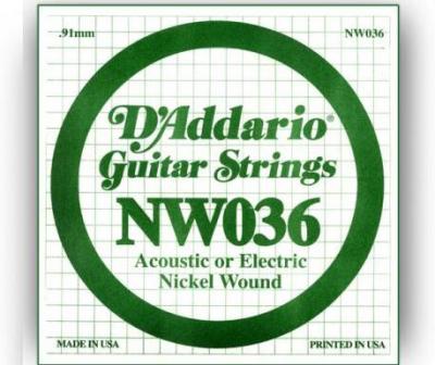 DADDARIO Cuerda suelta para guitarra electrica NW036