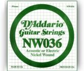 DADDARIO Cuerda suelta para guitarra electrica NW036