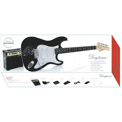 PACK DE GUITARRA EL�CTRICA DAYTONA TIPO STRATOCASTER NEGRO