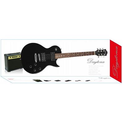 PACK DE GUITARRA EL�CTRICA DAYTONA TIPO LES PAUL NEGRO