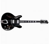 HAGSTROM Guitarra de cuerpo hueco VIKING DLX 12 BLK.