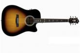 HAGSTROM Guitarra electroacustica de 6 cuerdas con cutaway SILJAN II DREADNOUGHT CE TSB.