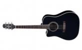 GUITARRA TAKAMINE DREADNOUGHT CUTAWAY ELECTRO NOIRE ZURDOS GTVEF341SC-LH