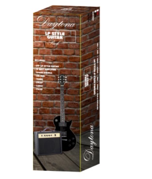 PACK DE GUITARRA EL�CTRICA DAYTONA TIPO LES PAUL ROJO