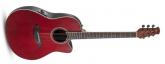Ovation Applause Guitarra electro-acstica RUBY RED AB24-2S