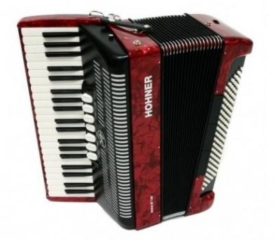 ACORDE�N HOHNER BRAVO III 120 ROJO