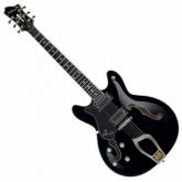 HAGSTROM Guitarra electrica de 6 cuerdas para zurdos VIKING BLK LH. 619264