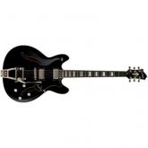 HAGSTROM Guitarra de cuerpo hueco TREMAR VIKING DLX BLK. 619265