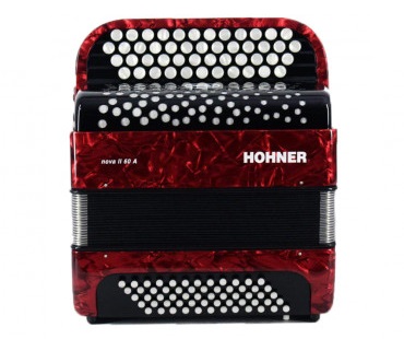 Acorde�n Hohner A-1233 Nova II 60 Bajos Rojo