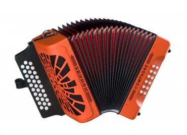 Acorde�n Hohner Compadre GCF A-4825 Naranja