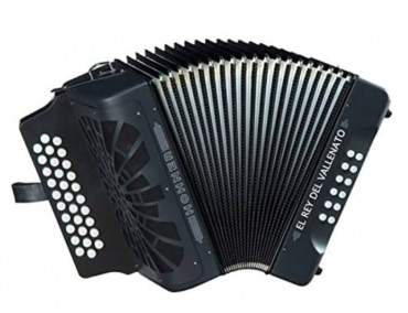 Acorde�n Hohner Rey Vallenato GCF A-4922 Negro