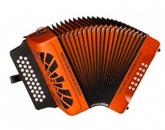 Acorden Hohner Rey Vallenato GCF A-4925 Naranja