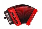 Acorden Hohner Rey Vallenato FBbEb A-4944 Rojo