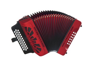 Acorde�n FBbEb Hohner Compadre A-4844 Rojo