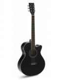 GUITARRA ACSTICA ADMIRA INDIANA NEGRA BRILLO ADMAINDCEBKB