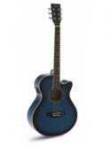 GUITARRA ACSTICA ADMIRA INDIANA AZUL BRILLO ADMAINDCEBLB