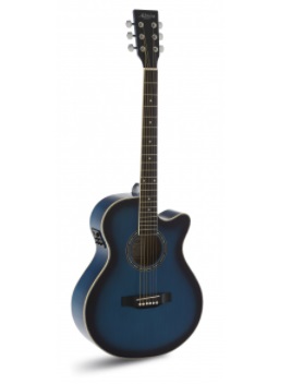 GUITARRA AC�STICA ADMIRA INDIANA AZUL SATINADA ADMAINDCEBLS