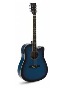 GUITARRA AC�STICA ADMIRA TENNESSEE AZUL BRILLO ADMATNSCEBLB