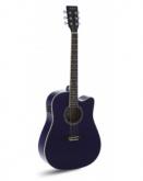 GUITARRA ACSTICA ADMIRA TENNESSEE MORADA SATINADA  ADMATNSCEPPLS