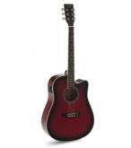 GUITARRA ACSTICA ADMIRA TENNESSEE ROJA BRILLO ADMATNSCERDB