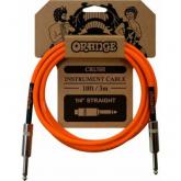 ORANGE Cable de instrumento CRUSH 3M INSTR STRAIGHT-STRAIGHT 625139