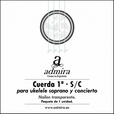 CUERDA PARA UKELELE ADMIRA SOPRANO/CONCIERTO NAILON 1�