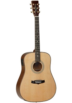 GUITARRA AC�STICA TANGLEWOOD ELECTRIFICADA TW15HE DREADNOUGHT