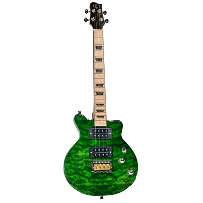 Ukelele Tenor Bones BT-1TG Verde Transparente El�ctrico