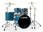 SONOR Set de bateria acustica SET AQ1 STUDIO BIRCH CARIBBEAN BLUE. 668956