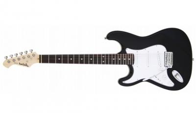 GUITARRA EL�CTRICA ARIA TIPO STRATOCASTER ZURDA SERIE STG-003 NEGRA STG003BKLH