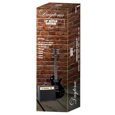 PACK DE GUITARRA EL�CTRICA DAYTONA TIPO LES PAUL NEGRO PGLPDBK