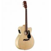 ALVAREZ Guitarra electroacustica de 6 cuerdas con cutaway AJ80CE. 658005