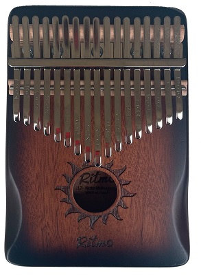KALIMBA DE CAOBA DE 17 NOTAS MARR�N KRI17BR