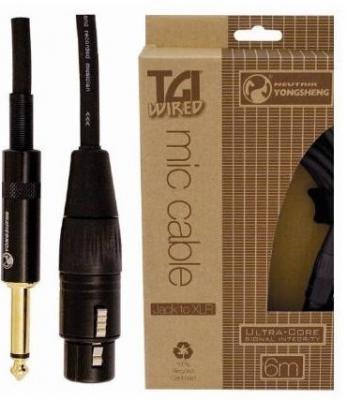 CABLE TGI PARA MICR�FONO JACK-XLR HEMBRA 6M TGM320D