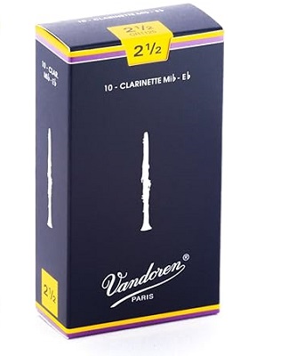 Caja10 cañas VANDOREN para clarinete REQUINTO mib N�2.5 CR1125