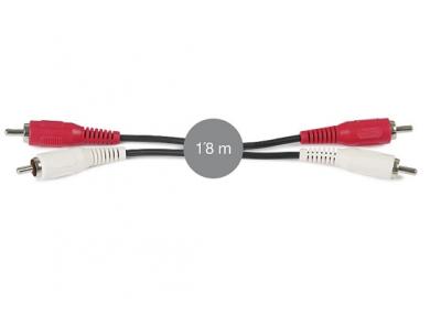 Cable se�al de audio 2 RCA macho a 2 RCA macho AA203 1,8 METROS