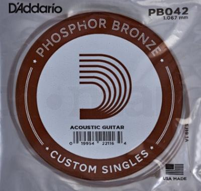 D�addario PB042 Cuerda Suelta para Guitarra Ac�stica