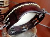 PANDERO ARTESANAL PA24N BURDEOS