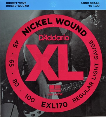 Juego de cuerdas para bajo D�DDARIO EXL170 45-100