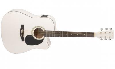 GUITARRA AC�STICA DAYTONA A411CE ELECTRIFICADA BLANCA A411CEWH