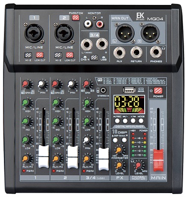 MESA DE MEZCLAS EK CON EFECTOS MQ04