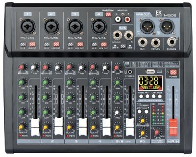 MESA DE MEZCLAS EK CON EFECTOS MQ06