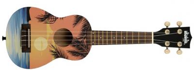 UKELELE SOPRANO SERIE UKADELIC GRAPHIC TOP UKATROP