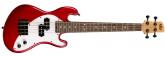 UKELELE KALA U-BASS DE CUERPO MACIZO ROJO DE 4 CUERDAS UBASSSBRDFS