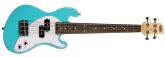 UKELELE KALA U-BASS DE CUERPO MACIZO AZUL DE 4 CUERDAS UBASSSBBLFS