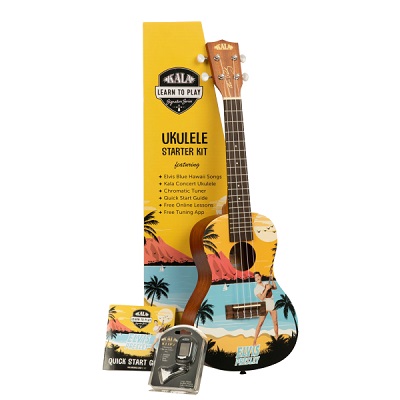 PACK UKELELE CONCIERTO ELVIS BLUE HAWAII LTPCEBH