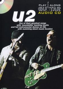 U2 PLAY ALONG GUITAR AUDIO CD + BOOK TAB
