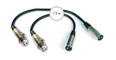 CABLE AUDIO 2 x XLR H - 2 x XLR M SM680