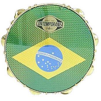 PANDEIRO CONTEMPORANEA 10" DE FRMICA- MEMBRANA BRASIL C-PL10-01