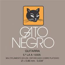 CUERDA SUELTA CLASICA GATO NEGRO 10005 LA A 5�